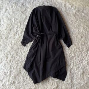 Ne-net Asymmetrical Long Sleeve Long Dress Black M